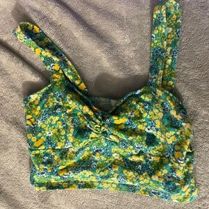 BONGO Floral Camisole in Green and Yellow